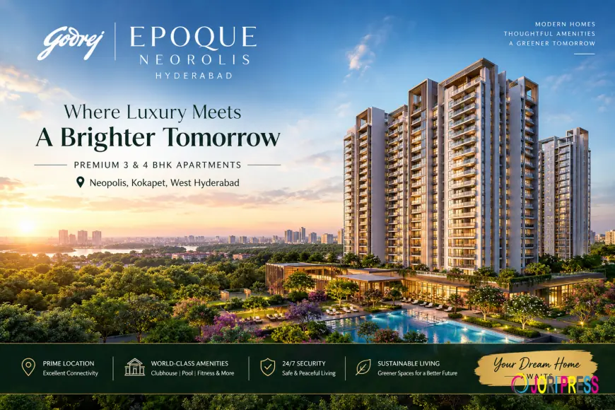 Godrej Epoque Kokapet Hyderabad | Luxury Homes near Financial District