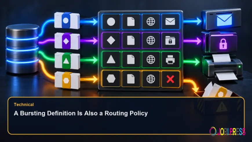 A Bursting Definition Is Also a Routing Policy