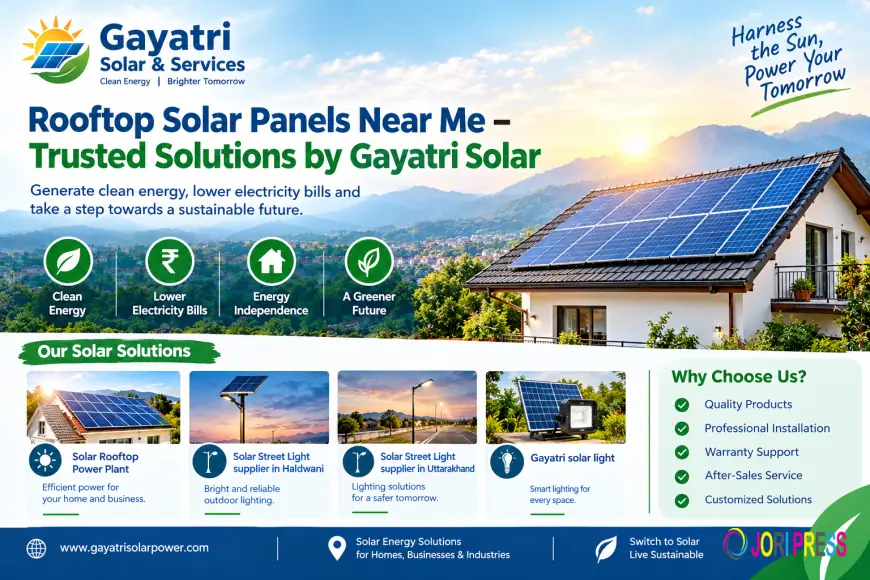 Rooftop Solar Panels Near Me – Trusted Solutions by Gayatri Solar