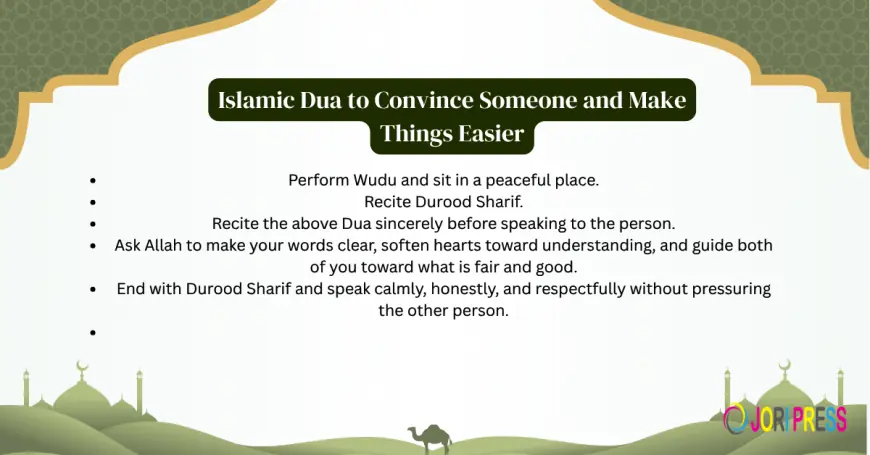 Islamic Dua to Convince Someone and Make Things Easier
