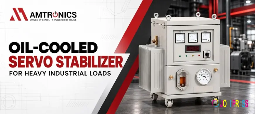 Oil Cooled Servo Stabilizer for Heavy Industrial Loads
