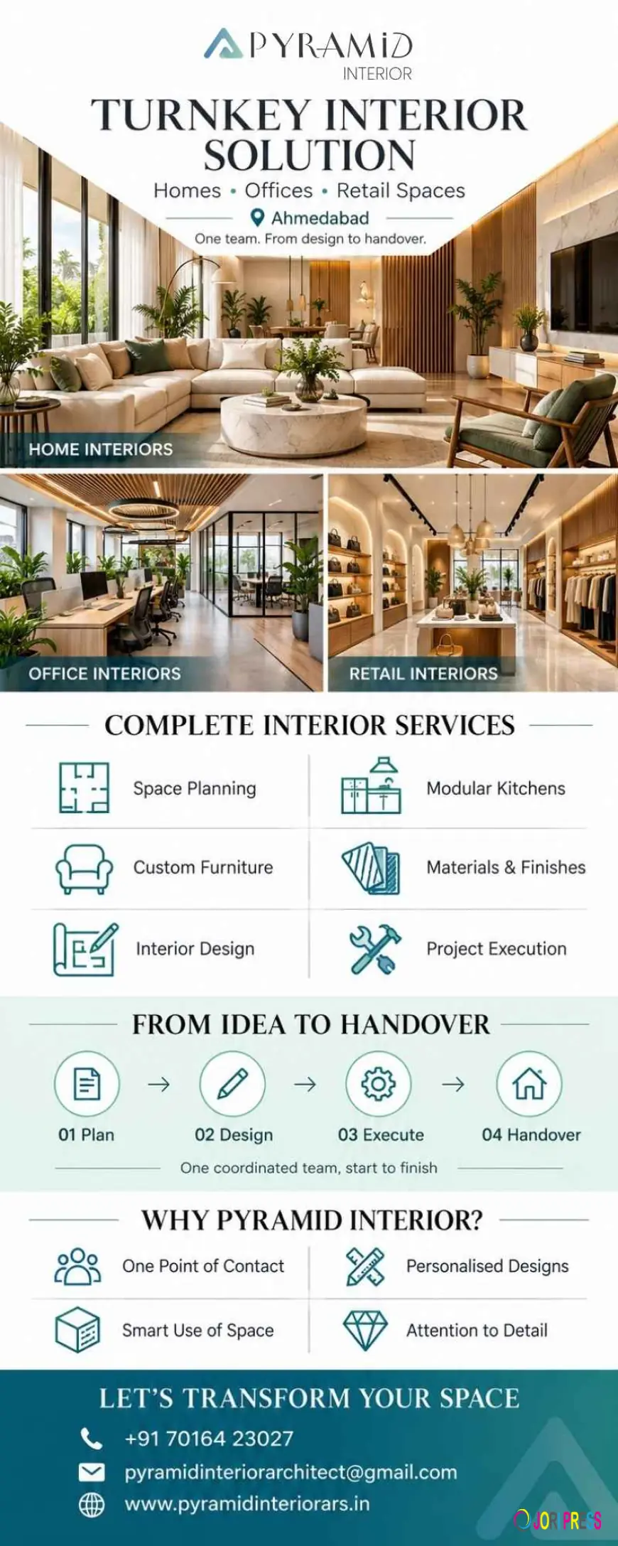 Get a Complete Turnkey Interior Solution in Ahmedabad Without the Hassle