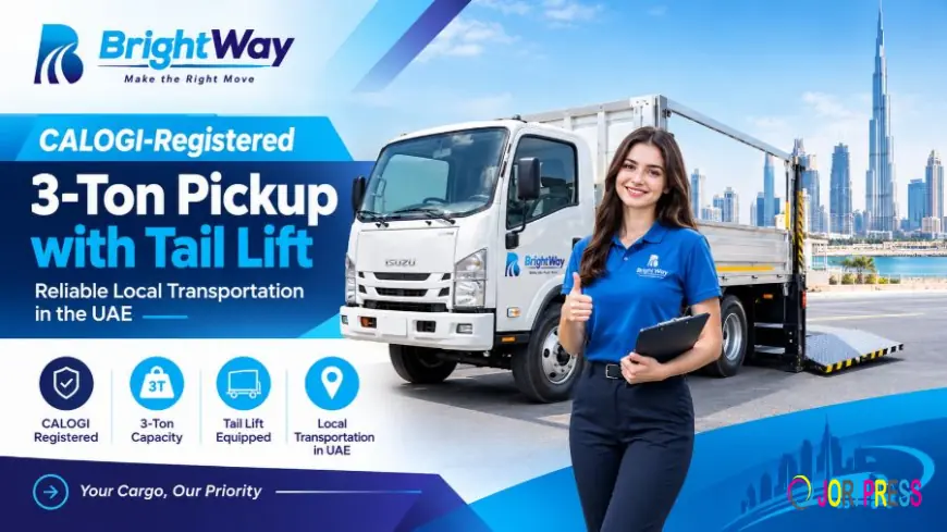 CALOGI-Registered 3-Ton Pickup with Tail Lift in Dubai, UAE
