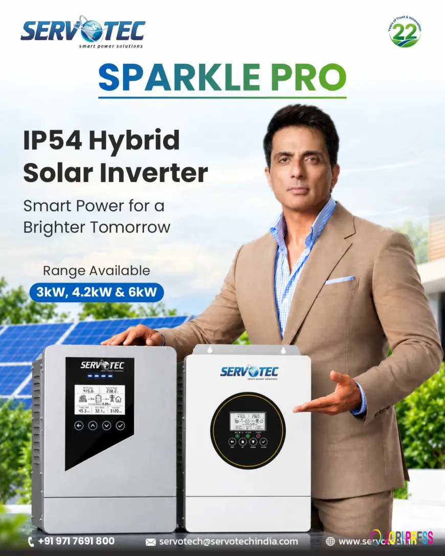 Servotech Sparkle Pro IP54 Hybrid Solar Inverter