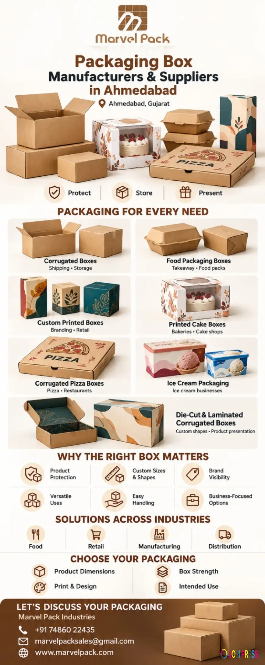 Packaging Box Manufacturers in Ahmedabad for Custom, Strong and Printed Boxes