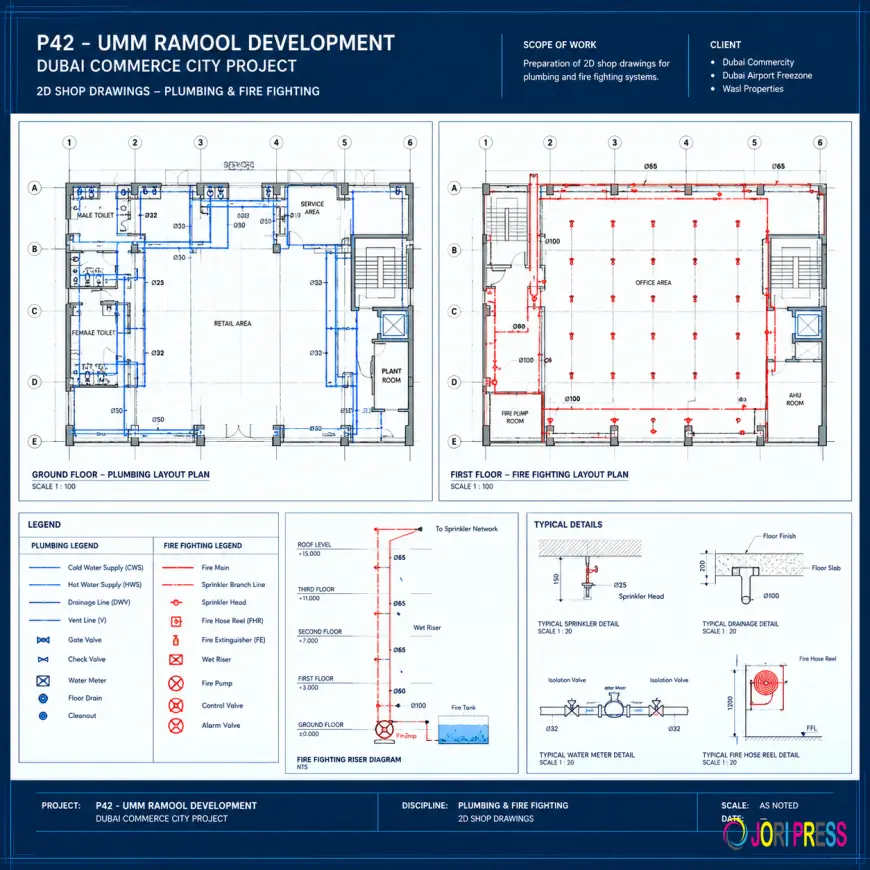 P42 Dubai CommerCity Project – The Role of MEP Drafting and Engineering Coordination