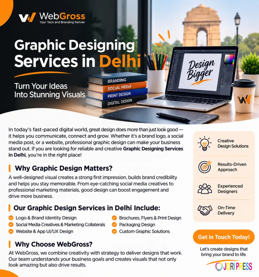 How Professional Graphic Designing Services in Delhi Help Businesses Build a Strong Brand