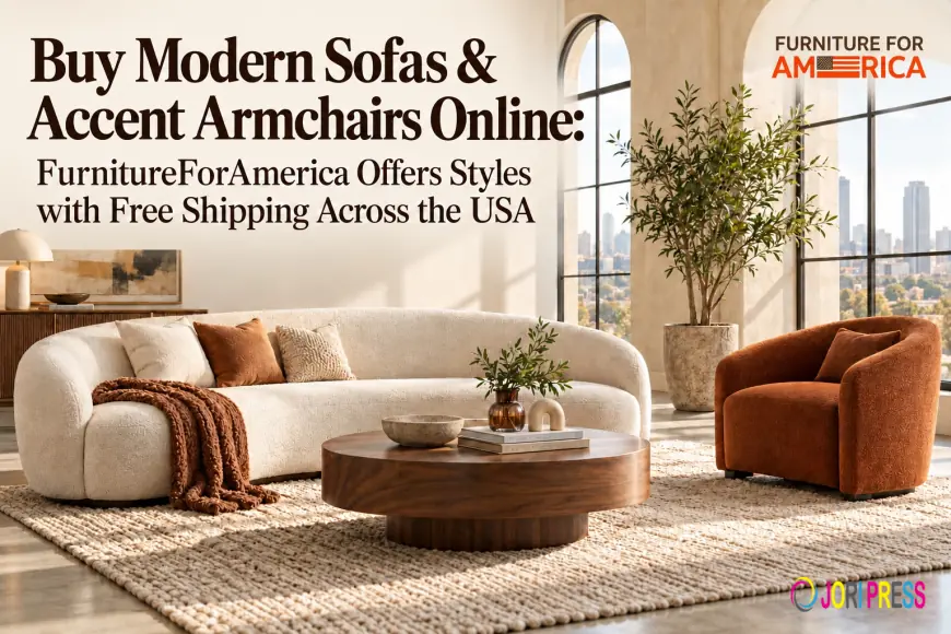 Buy Modern Sofas & Accent Armchairs Online: FurnitureForAmerica Offers Styles with Free Shipping Across the USA
